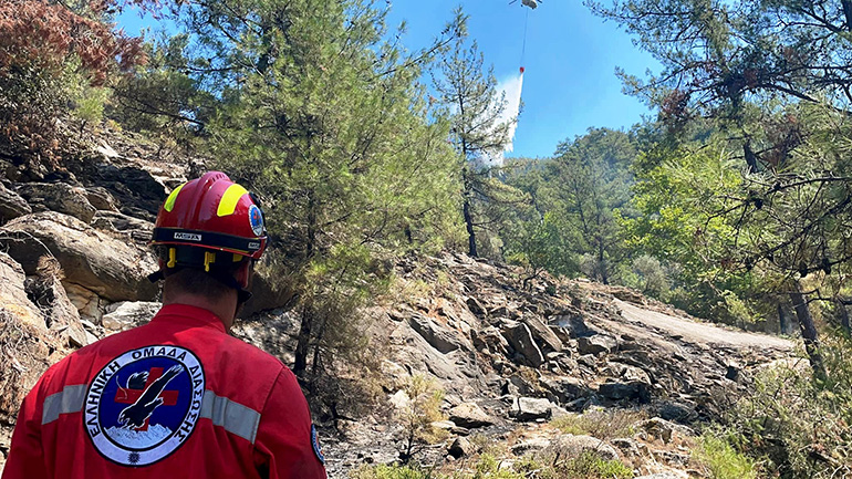 Υπό πλήρη έλεγχο η φωτιά στη Θάσο μετά τη μεγάλη αναζωπύρωση του Σαββάτου